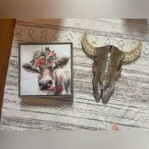 Farmhouse wall art bundle cows cottagecore prairie